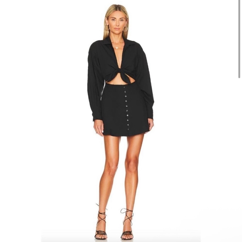 For Love And Lemons Black Mini Dress